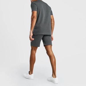 Ensemble short et chemise pour homme, été, respirant, tricoté, 100% coton, streetwear, tenue de voyage élégante et assortie - Product Image 2