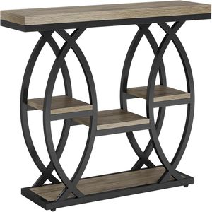 Tavolino Consolle Robusto e Stabile con Soluzione di Archiviazione Pratica, Tavolo da Divano, Tavolo d'Ingresso - Product Image 5