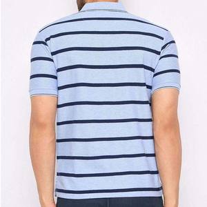 Polos Personalizados Transpirables y Delgados para Hombre, 100% Poliéster, Diseño a Rayas, Secado Rápido, Camisetas Deportivas Lisas - Product Image 3