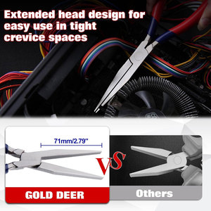 7 Inch <b>Long</b> Flat <b>Nose</b> Pliers Stainless Steel Smooth Jaw Jewelry Making <b>Long</b> <b>Nose</b> Wire Bending Forming Tool - Product Image 2