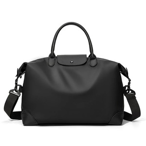 Large Capacity Lightweight Polyester <b>Canvas</b> Travel <b>Tote</b> Bag with Adjustable Strap for Outdoor Fitness Gym Use - Product Image 3