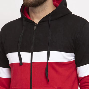 Chándal con Capucha para Hombre, Diseño Color Block, Corte Casual, Transpirable, para Otoño, con Bolsillos Laterales y Cierre de Cremallera - Product Image 6