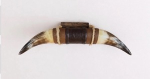 Ensemble de cornes de bœuf montées, écologiques, faites à la main, rustiques, modernes, polies, thème animalier, style western, pour décoration intérieure, Pâques - Product Image 2