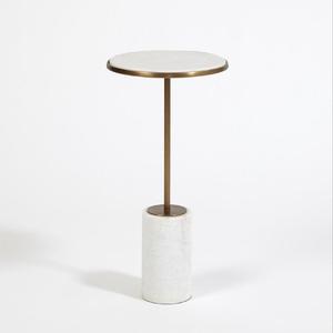 Table de cocktail en aluminium haut de gamme, mobilier de qualité supérieure, table d'appoint en métal pour la maison, l'hôtel, table à vin et à boissons en laiton - Product Image 4