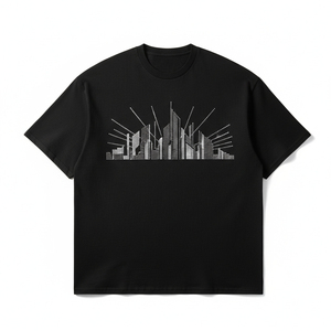 Camiseta de Algodón con Pedrería de Alta Calidad al por Mayor, Camiseta Blanca con Brillo, Logotipo Personalizado, Diamantes, Ropa Urbana Unisex - Product Image 1
