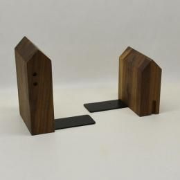 Sujetalibros Redondos de Madera Hechos a Mano, Modernos y Curvos, Minimalistas, Decorativos, para el Hogar, la Oficina o el Estante - Product Image 2