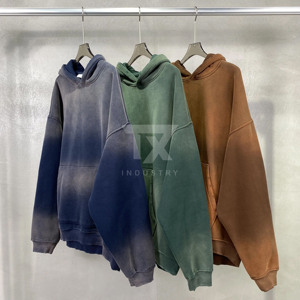 เสื้อฮู้ดดี้ย้อมสีแบบแอซิดวอชคุณภาพพรีเมียมขายดีสำหรับผู้หญิง สามารถสั่งทำโลโก้ของคุณเองได้ สีพื้น เสื้อฮู้ดดี้ย้อมสีแบบแอซิดวอชสำหรับผู้หญิง - Product Image 1