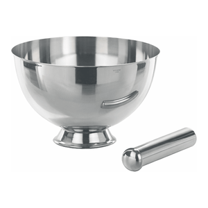 Mortero y Pilón Químico Manual BOCHEM de Acero Inoxidable 18/10 No Magnético para Molienda de Muestras de Laboratorio - Product Image 2