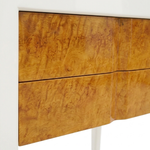 Mesita de Noche Moderna de Madera Blanca con 2 Cajones, Mueble de Dormitorio, Hecho en Indonesia - Product Image 2