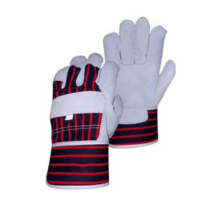 Gants de travail de sécurité en cuir de vachette pleine fleur de haute qualité certifiés CE, avec manchette de sécurité, résistance à la chaleur, protection industrielle des mains - Product Image 1