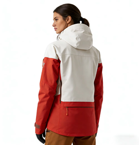 Veste de ski imperméable pour femme de qualité supérieure, coupe-vent, à capuche, respirante, pour activités de plein air, fournisseur d'usine OEM ODM - Product Image 4