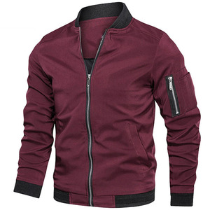 Blouson Bomber Matelassé en Nylon pour Homme, Col Montant, Rembourré, Zippé, Coupe-Vent, Poignets Côtelés, Manteau Décontracté Hiver Streetwear – Vente en Gros - Product Image 4