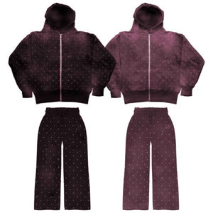 Conjunto Deportivo Kivotech 100% Algodón con Logotipo Personalizado, Pantalones Deportivos Gruesos, Sudadera Corta y Sudadera con Capucha, Traje Deportivo - Product Image 5