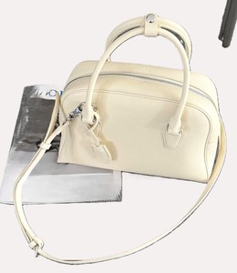 Royaa Genuine Leather Lightweight Fashion Women's <b>Double</b> Top Handle Crossbody Handbag Zipper Closure Water Resistant Portable - Product Image 1