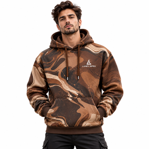 Sudadera con Capucha Sublimada con Estampado Completo Personalizado de Primera Calidad OEM, Sudadera con Capucha con Diseño Gráfico Personalizado, Ropa Urbana de Moda - Product Image 1