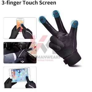 Guantes de invierno aislantes para correr con forro interior suave y puño elástico en la muñeca para actividades al aire libre - Product Image 6