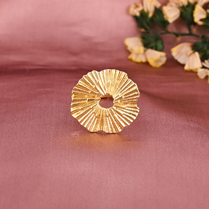 Anillo Ajustable de Latón Chapado en Oro con Forma Elegante para Mujer, Regalo de Boda o Compromiso, Lote al por Mayor de 25 Pares - Product Image 2