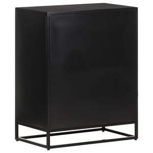 Aparador Negro con Madera de Mango Natural, Madera de Mango Rústica, Hierro y MDF - Muebles Duraderos y Elegantes - Product Image 4