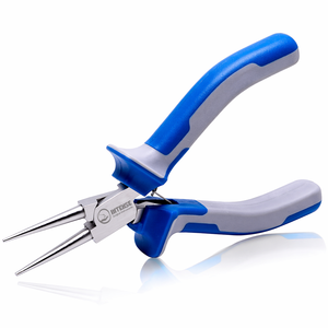 5 Inch Stainless Steel Round Nose Pliers Precision Nippers with Spring for Jewelry Making <b>Wire</b> Looping <b>Craft</b> Tools - Product Image 1