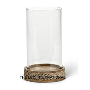 Portavelas Redondo de Acero Inoxidable y Vidrio con Acabado Dorado, Estilo Elegante, para Decoración e Iluminación del Hogar - Product Image 6