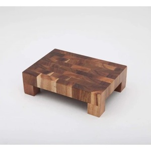 Elegante juego de tablas de cortar y servir de madera entrelazadas, tabla de madera artesanal con silueta orgánica, diseño moderno y artístico. - Product Image 2