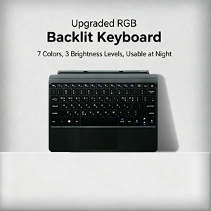 Clavier rétroéclairé BT avec étui pour Microsoft Surface Pro 8-12 13 pouces, clavier sans fil, coque de protection avec support et pavé tactile intégré - Product Image 2
