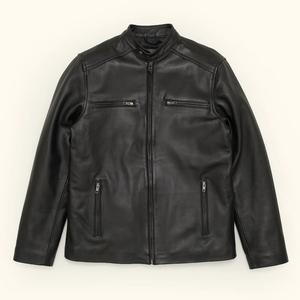 OEM Men’s <b>Cowboy</b> Leather Jacket – Vintage Western Real Leather Coat Custom Logo - Product Image 1