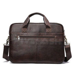 Men Leather Laptop Bag Stylish And Durable Design With Multiple Pockets Ideal For Business Travel Office And Daily Carry Use - Product Image 3
