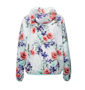 Chaqueta cortavientos con patrón sublimado de diseño personalizado, chaquetas de fútbol impermeables de Hip Hop, ropa de entrenamiento, chaqueta con estampado de flores personalizada - Product Image 2
