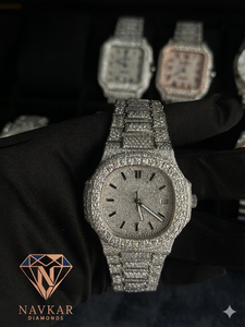 Customized Design Luxury Men's <b>Watch</b> Fashion Style Hip Hop Moissanite <b>Diamond</b> High Quality Mechanical <b>Watch</b> - Product Image 1