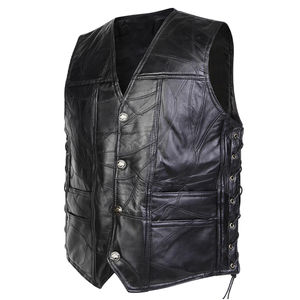 Chaleco de Cuero para Motocicleta, Diseño Moderno, Cómodo, Hecho en Pakistán, Ecológico, 2026, OEM, Elegante, de Buena Calidad, para Hombre - Product Image 6