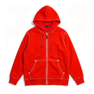 Custom Heavyweight <b>Zip</b> <b>Up</b> Hoodie Blank Oversized Fleece Sweatshirt Full <b>Zip</b> Solid Hoodies Unisex Streetwear Hooded Jacket - Product Image 1
