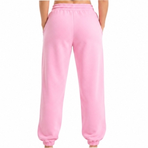 Women Joggers Pants Adjustable Drawcord <b>Cuffed</b> Ankle Finish Side Hand Pockets Comfortable Regular Fit Soft Touch Feel Elastic - Product Image 2
