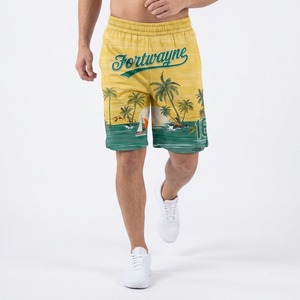 Shorts de basketball respirants, imprimés par transfert thermique, anti-UV, anti-transpiration, avec cordon élastique, pour hommes et femmes - Product Image 5