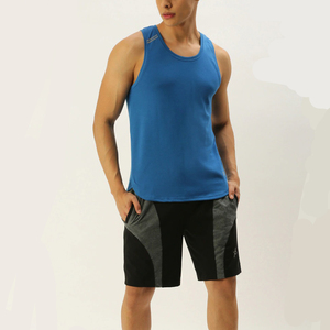 Shorts Bermuda Homme Noir et Gris à Blocs de Couleurs avec Cordon de Serrage à la Taille, Poches, Séchage Rapide, Style Sportif, Taille Mi-Haute - Product Image 2
