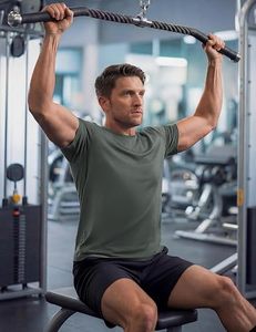 Seamless UV-Protection Mens Quick-Dry T-<b>Shirt</b> For Running With Muscle Support Fit - Product Image 3