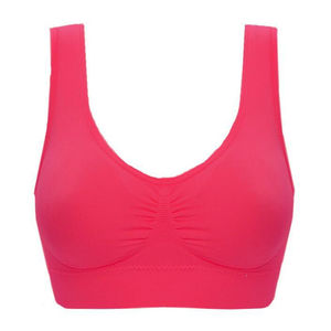 บราออกกำลังกายแบบใหม่ ระบายอากาศได้ดี ยืดหยุ่นสูง ไซส์ใหญ่พิเศษ บราโยคะแบบมีฟองน้ำ 4 ทิศทาง บราฟิตเนส ซับแรงกระแทกสูง สำหรับผู้หญิง - Product Image 6