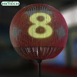 Shenzhen Hxtech Creatieve P2.5 P3 Ball Led Display Indoor Moving Led Ball Full Color 360 Graden