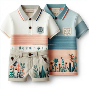 Polos de punto de algodón 100% de moda para niños OEM ropa deportiva hecha a medida manga corta Camiseta verano venta al por mayor Bangladesh - Product Image 6