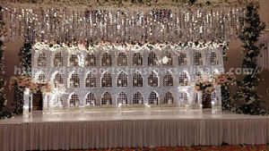 Nouvelle Arrivée : Cadre de Miroir Blanc Doré Léger et Élégant pour Scène de Réception et Décoration de Mariage – Qualité Export USA – En Promotion - Product Image 4