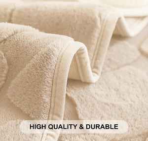 Housse de canapé carrée en fourrure, protection de canapé de luxe en peluche, housse de canapé douce pour salon, housse de canapé personnalisée - Product Image 3