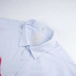 Chemises pour hommes en coton 100% fabriquées en usine, vente en gros, logo personnalisé, nouveau design, haute qualité, décontractées, rayées, grandes tailles, chemises courtes pour hommes - Product Image 3