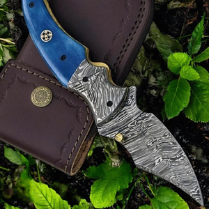 Navaja Plegable Compacta de Damasco con Hoja de Acero Estampado, Mango Resistente, Diseño de Apertura Suave y Fácil de Transportar - Product Image 6