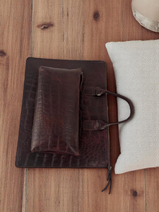 Maletín de Cuero Genuino Personalizado de Lujo para Portátil, para Uso en Oficina y Negocios, Ligero, con Cierre de Cremallera - Product Image 4