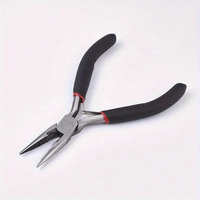 Profesional Stainless Steel Split cincin kawat Crimping bulat rantai hidung dengan pemotong dan sisi pemotong Plier untuk membuat perhiasan
