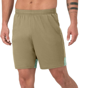 Men's Solid Color Bermuda <b>Shorts</b> Mid Waist Elastic Quick Dry With Pockets Casual Style - Product Image 6