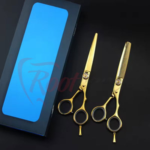 Vente flash - Sets de ciseaux de barbier en acier inoxydable - Sets de ciseaux de barbier à lame tranchante - Kit d'outils de barbier professionnels - Product Image 2