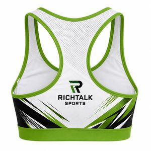 Soutien-gorge de sport simple pour femme, à sublimation, maintien élevé, écologique, de qualité supérieure, confortable pour le quotidien, en stock pour la vente en ligne - Product Image 2