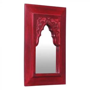 Espejo de Pared Art Deco Grande, Moderno, de Madera Roja, Personalizado, con Marco Tallado, Decorativo, para Colgar en Sala de Estar, Dormitorio o Entrada - Product Image 3