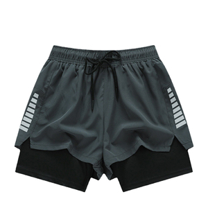 Nouveaux shorts pour hommes à séchage rapide, taille élastique, polyester et élasthanne, pour la gym, l'entraînement, la course à pied, décontractés, été (MOQ 50 pièces) - Product Image 4
